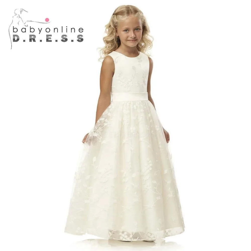 Country Style Long Lace Flower Girl Dresses 2019 Soft Tulle First Communion Dresses Girls Pageant Dress Kids Wedding Dress
Country Style Long Lace Flower Girl Dresses 2019 Soft Tulle First Communion Dresses Girls Pageant Dress Kids Wedding Dress