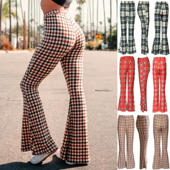 New Fashion Women‘s Vintage Plaid Pattern Bell-bottom Long Pant Fashion Casual High-waist Slim Fit Pant S-XL
New Fashion Women‘s Vintage Plaid Pattern Bell-bottom Long Pant Fashion Casual High-waist Slim Fit Pant S-XL