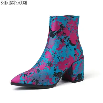 National Women Ankle Boots silk flower High Heels Ladies Shoes Woman Party Dancing Pumps genuine Leather Boots size 41 42 43
National Women Ankle Boots silk flower High Heels Ladies Shoes Woman Party Dancing Pumps genuine Leather Boots size 41 42 43