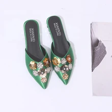 Mujeres caminando zapatos planos para mujeres zapatos de mujeres slip on loafer de Metal lentejuelas señora holgazán vestido zapatos de Dama(China)