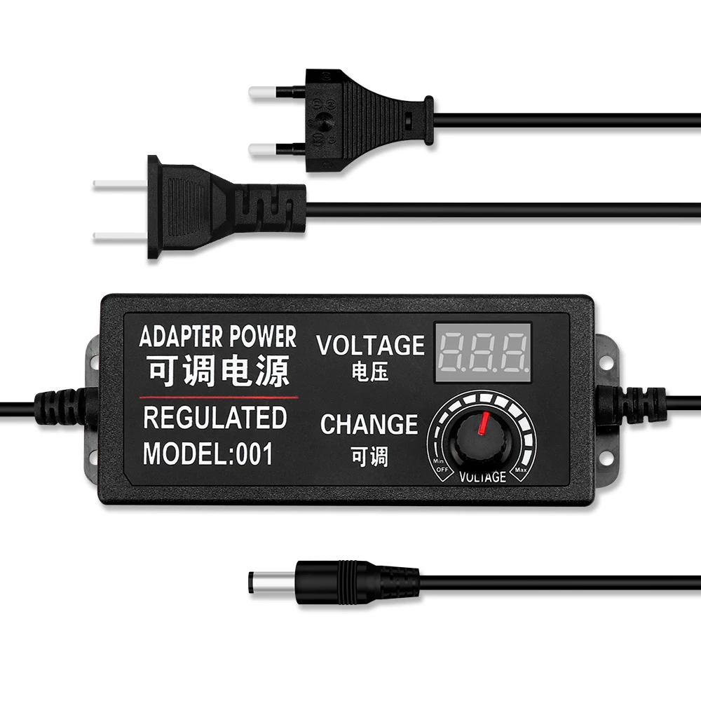 Adjustable Power Adapter AC to DC 3V-12V 3V-24V 9V-24V Universal Charger, Voltage Regulated Power Supply with Display Screen
Adjustable Power Adapter AC to DC 3V-12V 3V-24V 9V-24V Universal Charger, Voltage Regulated Power Supply with Display Screen