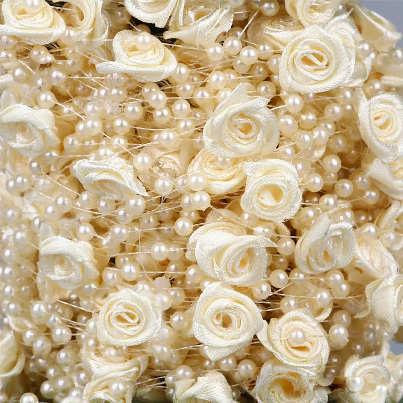 5 Meters Fish Line Artificial Pearls Rose Flower Beads Chain Garland Wedding Party DIY Decoration Bride Hair Bouquet Dress Decor
5 Meters Fish Line Artificial Pearls Rose Flower Beads Chain Garland Wedding Party DIY Decoration Bride Hair Bouquet Dress Decor