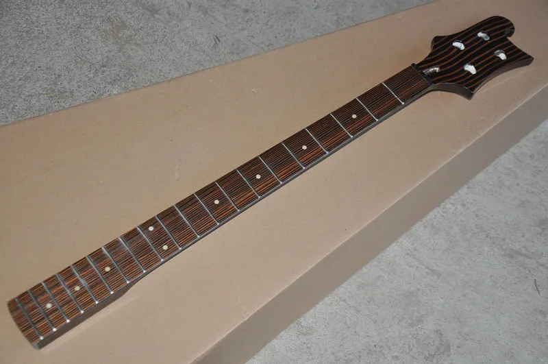 Factory Custom 4 Strings Electric Bass Guitar Neck with Special Headstock,Zebra Wood,20 Frets,offering customized services
Factory Custom 4 Strings Electric Bass Guitar Neck with Special Headstock,Zebra Wood,20 Frets,offering customized services