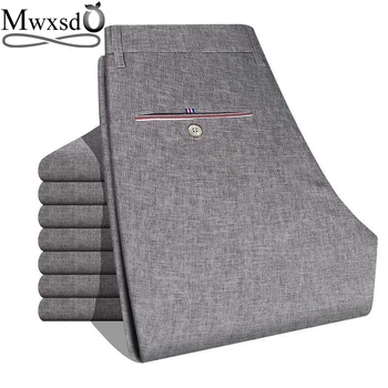 Mwxsd brand summer Casual Mens Linen Pants Men dress soft breath blazer pants wedding long pants Trousers
Mwxsd brand summer Casual Mens Linen Pants Men dress soft breath blazer pants wedding long pants Trousers