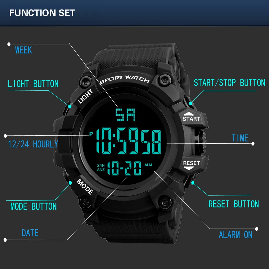 men watch sport Luxury watch men reloj hombre Analog Digital Outdoor Watch Military Sport LED Waterproof Watch
men watch sport Luxury watch men reloj hombre Analog Digital Outdoor Watch Military Sport LED Waterproof Watch
