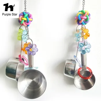 Purple Star Stainless Steel 2 Pot Parrot Toy Bird Chewing Bite Toys Pet Supplies Acrylic Cage Pendant Decor Bird Accessories
Purple Star Stainless Steel 2 Pot Parrot Toy Bird Chewing Bite Toys Pet Supplies Acrylic Cage Pendant Decor Bird Accessories