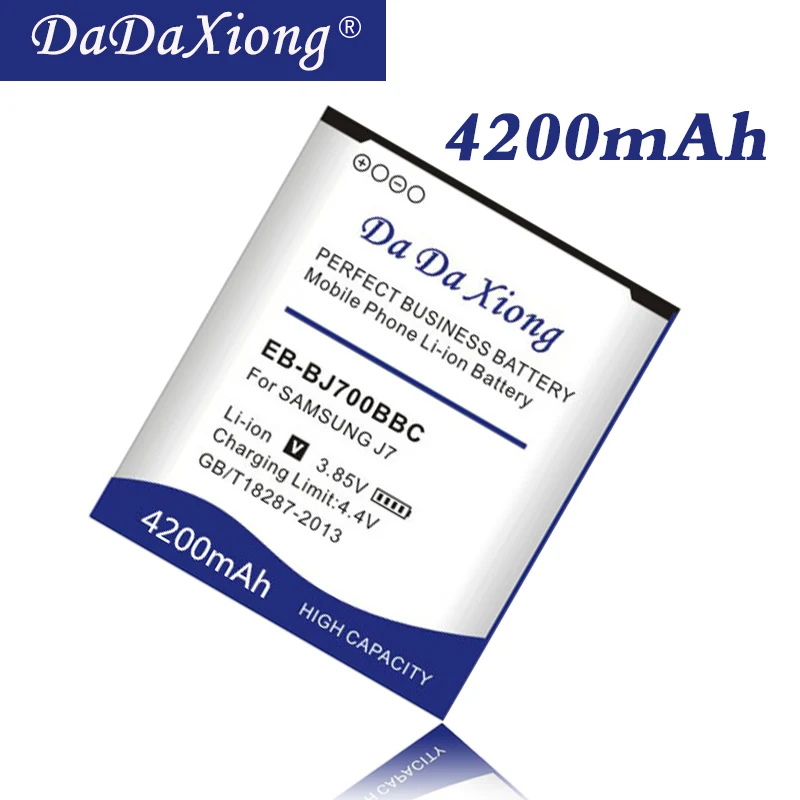 Da Da Xiong 4200mAh EB-BJ700BBC Battery for Samsung GALAXY J7 J7008 J700F SM-J7008 J7000 J700 ON7 G6000 Phone Battery
Da Da Xiong 4200mAh EB-BJ700BBC Battery for Samsung GALAXY J7 J7008 J700F SM-J7008 J7000 J700 ON7 G6000 Phone Battery