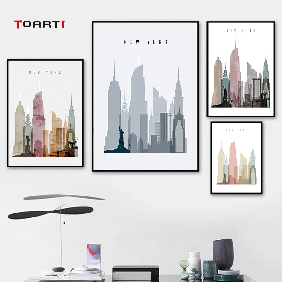Abstract Picture New York City Skyline Wall Art Canvas Painting Statue Of Liberty Empire State Building Poster Prints Home Decor
Abstract Picture New York City Skyline Wall Art Canvas Painting Statue Of Liberty Empire State Building Poster Prints Home Decor