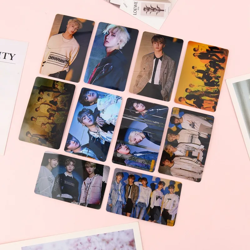 10Pcs/set K-POP Stray Kids Sticky Lomo Cards New Fashion Crystal Card Stickers For Fans Collection Gift
10Pcs/set K-POP Stray Kids Sticky Lomo Cards New Fashion Crystal Card Stickers For Fans Collection Gift