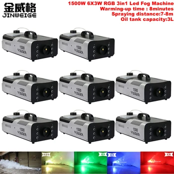 Free Shipping 8pcs/lot 1500W 6X3W RGB 3in1 Led Stage Fog Machine Remote or Wire Control /DMX512 Fogger Smoke Stage Effect Light
Free Shipping 8pcs/lot 1500W 6X3W RGB 3in1 Led Stage Fog Machine Remote or Wire Control /DMX512 Fogger Smoke Stage Effect Light