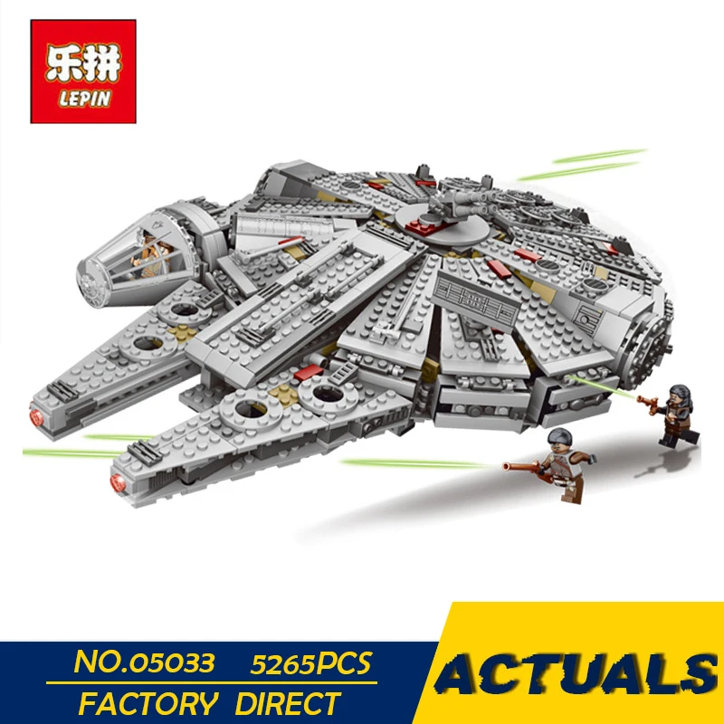 

LEPIN 05033 Star 5265Pcs Ultimate Wars Collector's Millennium Model Falcon Building Kit Blocks Bricks Toy Gift Compatible 10179