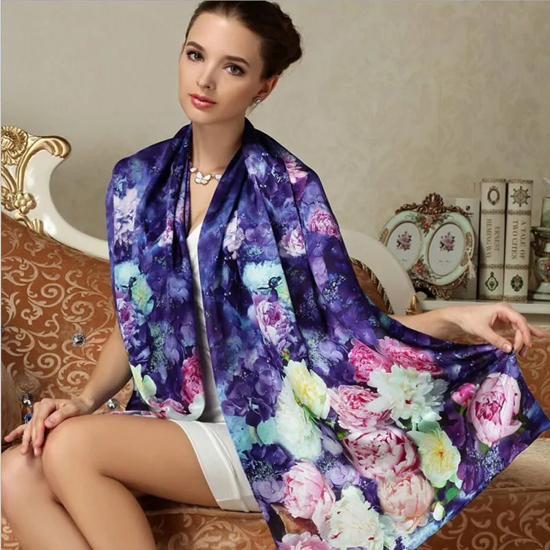 Fashion Women Silk Scarf 100% mulberry Silk Scarves Long Scarf Luxury Summer Brand Shawls&Scarves Printed 175*52cm
Fashion Women Silk Scarf 100% mulberry Silk Scarves Long Scarf Luxury Summer Brand Shawls&Scarves Printed 175*52cm