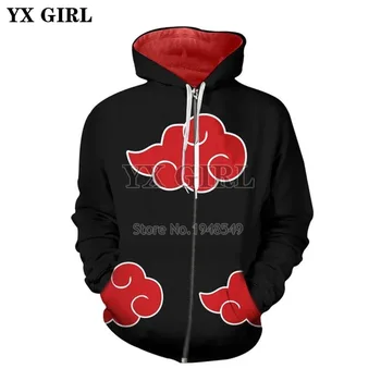 YX GIRL Drop shipping 2018 Autumn Winter Tracksuit Men Women Hoodies Anime Naruto Print 3D cosplay Streetwear Zipper Hoody
YX GIRL Drop shipping 2018 Autumn Winter Tracksuit Men Women Hoodies Anime Naruto Print 3D cosplay Streetwear Zipper Hoody