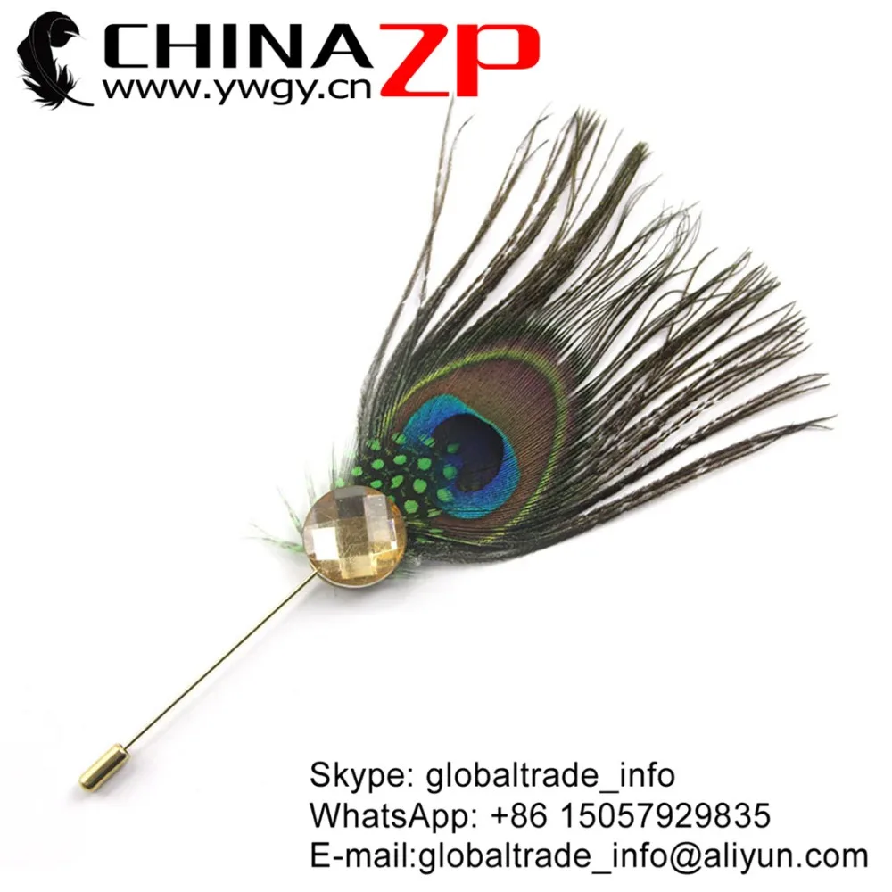 CHINAZP Factory Unique Handwork Peacock Guinea Feather with Rhinestone Accessory Brooch for Crafts
CHINAZP Factory Unique Handwork Peacock Guinea Feather with Rhinestone Accessory Brooch for Crafts