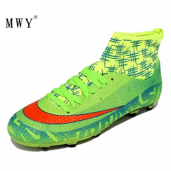 MWY Men's Outdoor Football Boots Non Slip Soccer Shoes Training Sports Shoes Voetbal Schoenen High Top Turf Sneakers Plus Size
MWY Men's Outdoor Football Boots Non Slip Soccer Shoes Training Sports Shoes Voetbal Schoenen High Top Turf Sneakers Plus Size