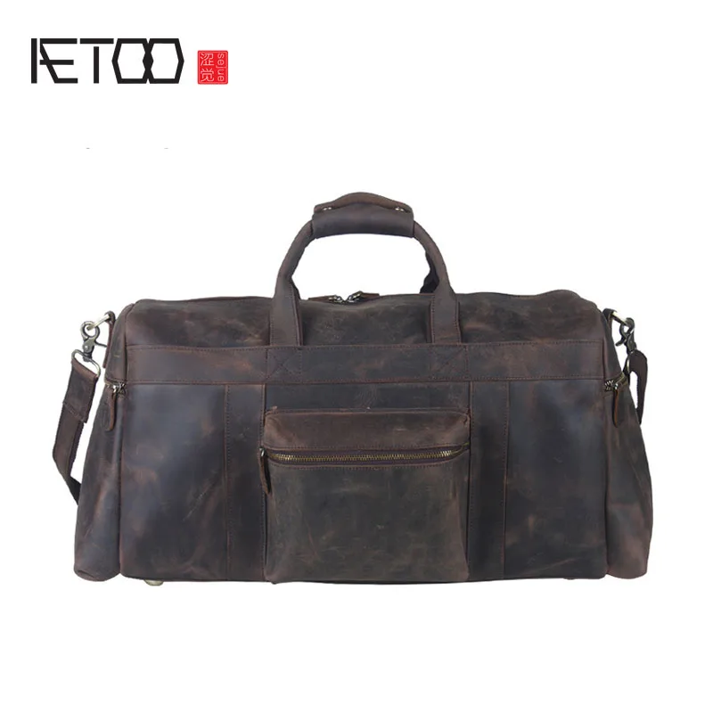 

AETOO Tide cow British wind handmade mad horse leather hand messenger business package men briefcase leather computer bag