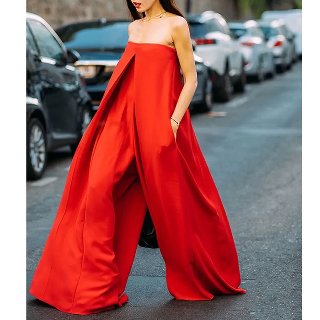 Women Streetwear Jumpsuit Casual Solid Sleeveless Summer Rompers Female Cold Shoulder Jumpsuit Women Bodysuit Wide Loose Pants
Women Streetwear Jumpsuit Casual Solid Sleeveless Summer Rompers Female Cold Shoulder Jumpsuit Women Bodysuit Wide Loose Pants