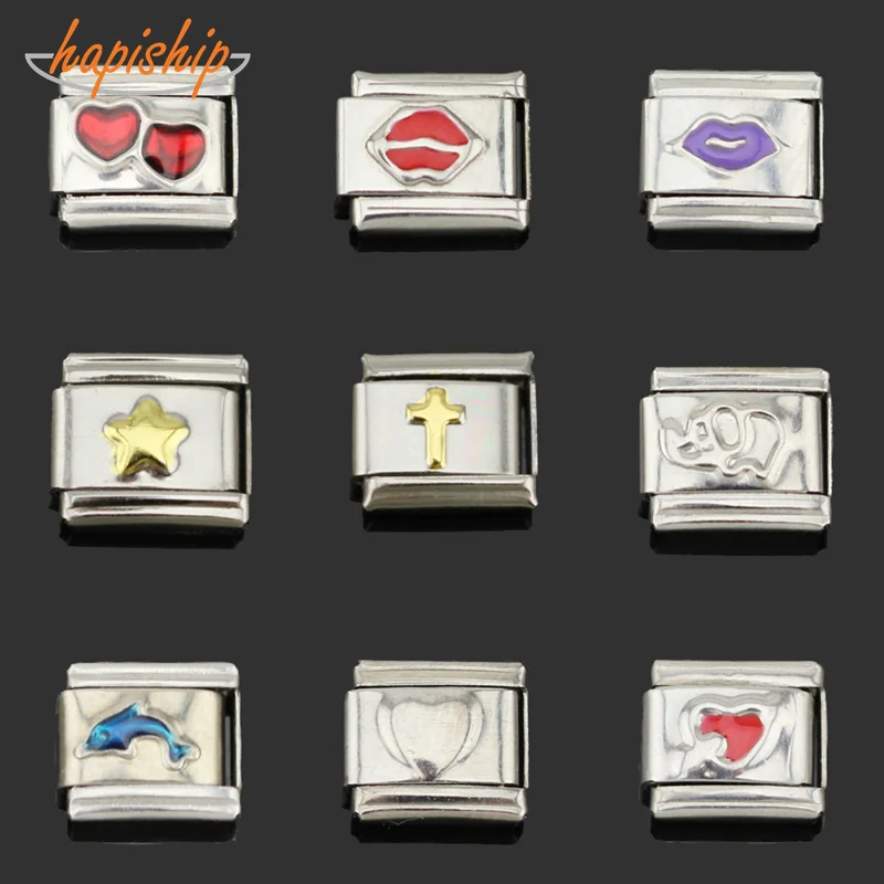 Hapiship 9mm Width Original Daisy Heart Elephant Sun Key Scorpion Lips Charm Fit Bracelet Stainless Steel Jewelry Making DJ07
Hapiship 9mm Width Original Daisy Heart Elephant Sun Key Scorpion Lips Charm Fit Bracelet Stainless Steel Jewelry Making DJ07