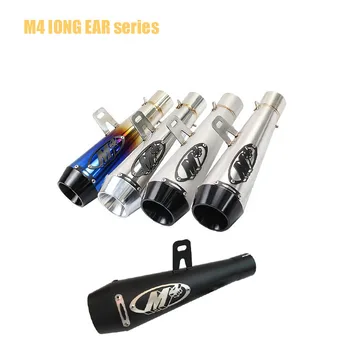 51mm Universal Motorcycle muffler M4 long ear Muffler Pipe Case for HondaCBR1000 Case for Yamaha R6 for Kawasaki M4 Exhaust 
51mm Universal Motorcycle muffler M4 long ear Muffler Pipe Case for HondaCBR1000 Case for Yamaha R6 for Kawasaki M4 Exhaust