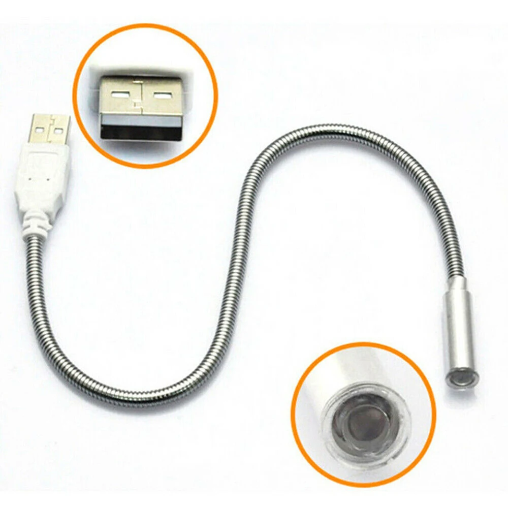 Портативная светодиодная USB-лампа для чтения лампа с металлическим шлангом