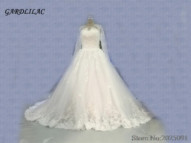 New White Plus Size Lace Long SleeveWedding Dresses 2017 Ball Gown Tulle Lace Appliques Bridal Gown Vestido de noiva
New White Plus Size Lace Long SleeveWedding Dresses 2017 Ball Gown Tulle Lace Appliques Bridal Gown Vestido de noiva
