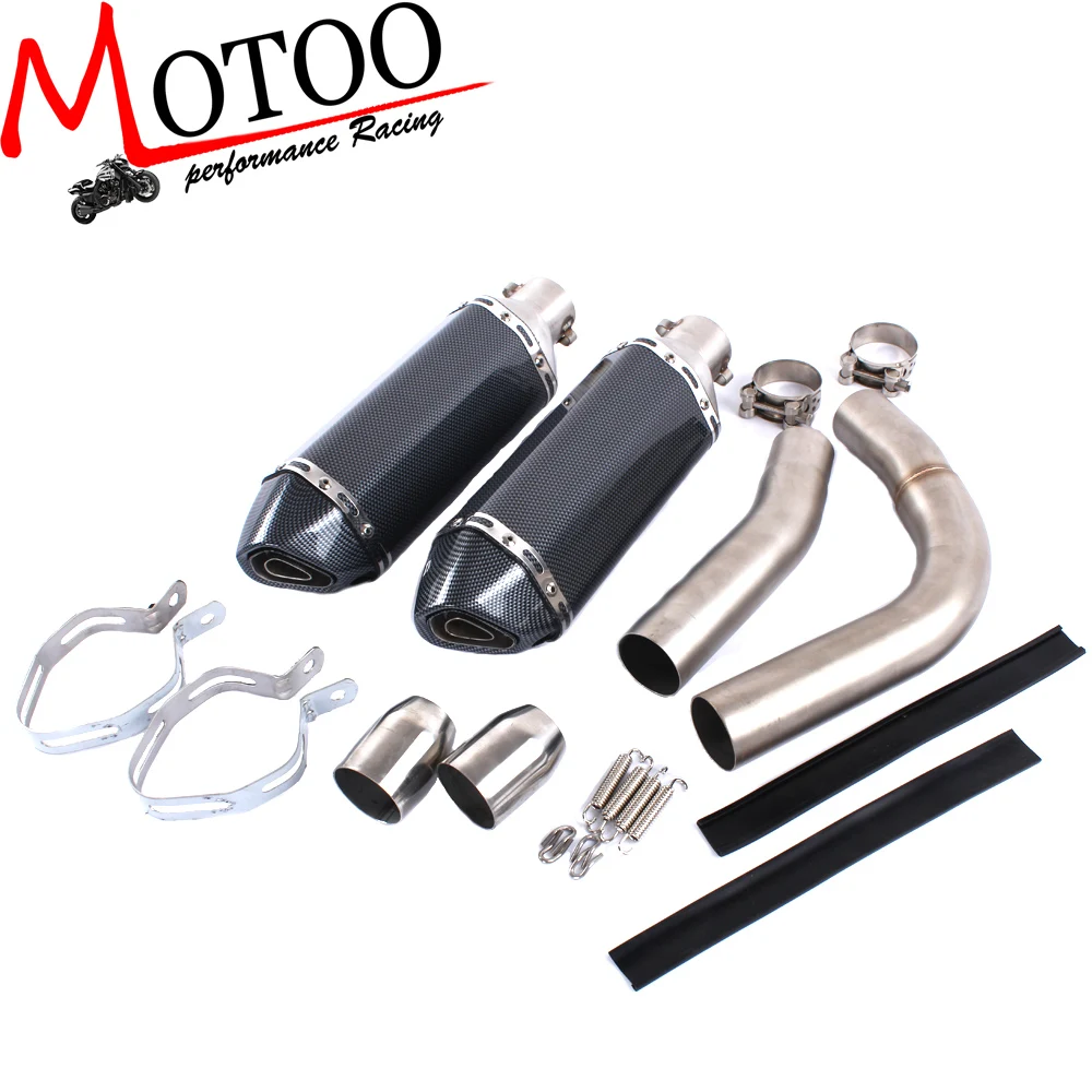 Motoo - Motorcycle Exhaust middle pipe with exhaust Muffler for YAMAHA R1 2009-2014 Slip-On
Motoo - Motorcycle Exhaust middle pipe with exhaust Muffler for YAMAHA R1 2009-2014 Slip-On