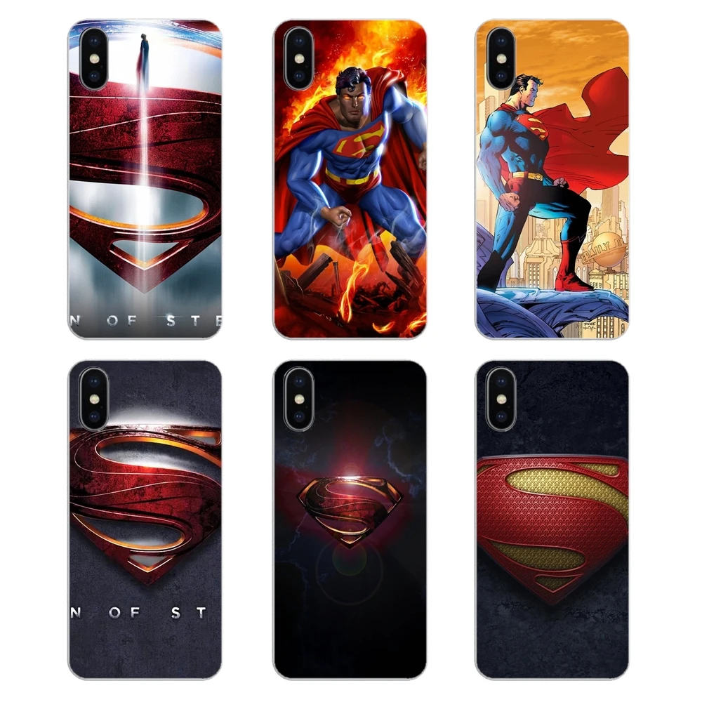 Супермен Человек из стали DC Comics Логотип Арт для iPod Touch iPhone 4 4S 5 5S 5C SE 6 6S 7 8 X XR XS Plus MAX