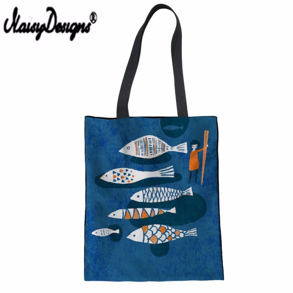 NOISYDESIGNS Creative Personalized Tote Bag Colorful Geometric Fish Pattern Printing Hand Bags Women 2019 Summer Beach Bag
NOISYDESIGNS Creative Personalized Tote Bag Colorful Geometric Fish Pattern Printing Hand Bags Women 2019 Summer Beach Bag