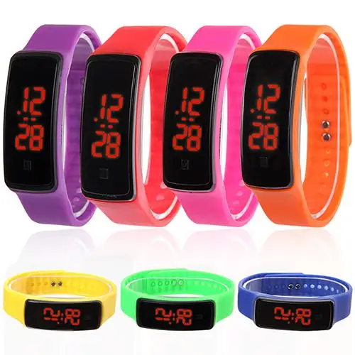Wholesale Men Women Silicone Band Digital LED Bracelet Wristwatch Sports Running Watches
Wholesale Men Women Silicone Band Digital LED Bracelet Wristwatch Sports Running Watches
