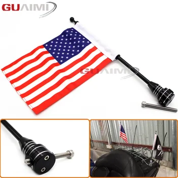 Motocycle CNC Aluminum Rear Side Mount Luggage Rack Vertical Flag Pole American Black For Harley Touring Road King Glide&flht
Motocycle CNC Aluminum Rear Side Mount Luggage Rack Vertical Flag Pole American Black For Harley Touring Road King Glide&flht