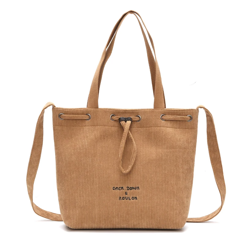 Women Fashion Corduroy Shoulder Bags Female Canvas Cloth Tote Handbag Embroidery Hasp Ladies Corssbody Bag Brown Black Pink
Women Fashion Corduroy Shoulder Bags Female Canvas Cloth Tote Handbag Embroidery Hasp Ladies Corssbody Bag Brown Black Pink