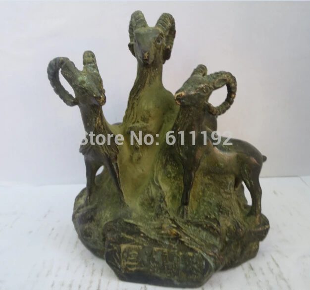 Asian Antiques home FengShui decoration bronze sheep statue Metal crafts,Auspicious beginning
Asian Antiques home FengShui decoration bronze sheep statue Metal crafts,Auspicious beginning