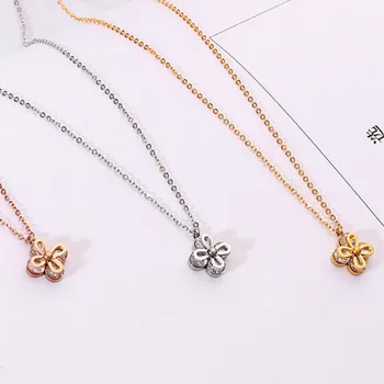 Trendy Cute Romantic Lucky Clover CZ Stainless Steel Pendants Necklaces For Women Girl Rose Gold Fashion Birthday Festival Gift
Trendy Cute Romantic Lucky Clover CZ Stainless Steel Pendants Necklaces For Women Girl Rose Gold Fashion Birthday Festival Gift
