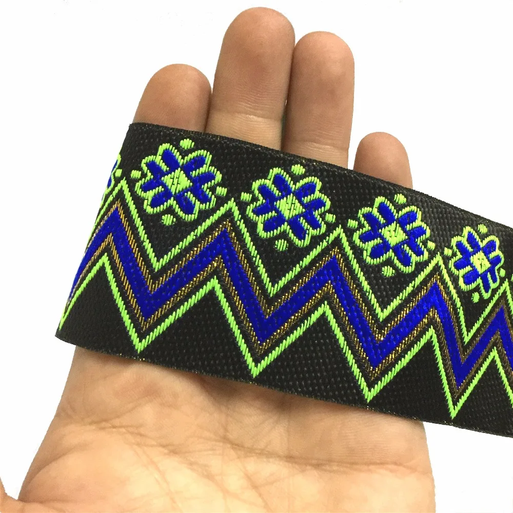 ZERZEEMOOY 2 inch 5cm 10yard/lot High quality Woven Jacquard Ribbon black background Fluorescent Green Wave Dog Collars DIY Lace
ZERZEEMOOY 2 inch 5cm 10yard/lot High quality Woven Jacquard Ribbon black background Fluorescent Green Wave Dog Collars DIY Lace