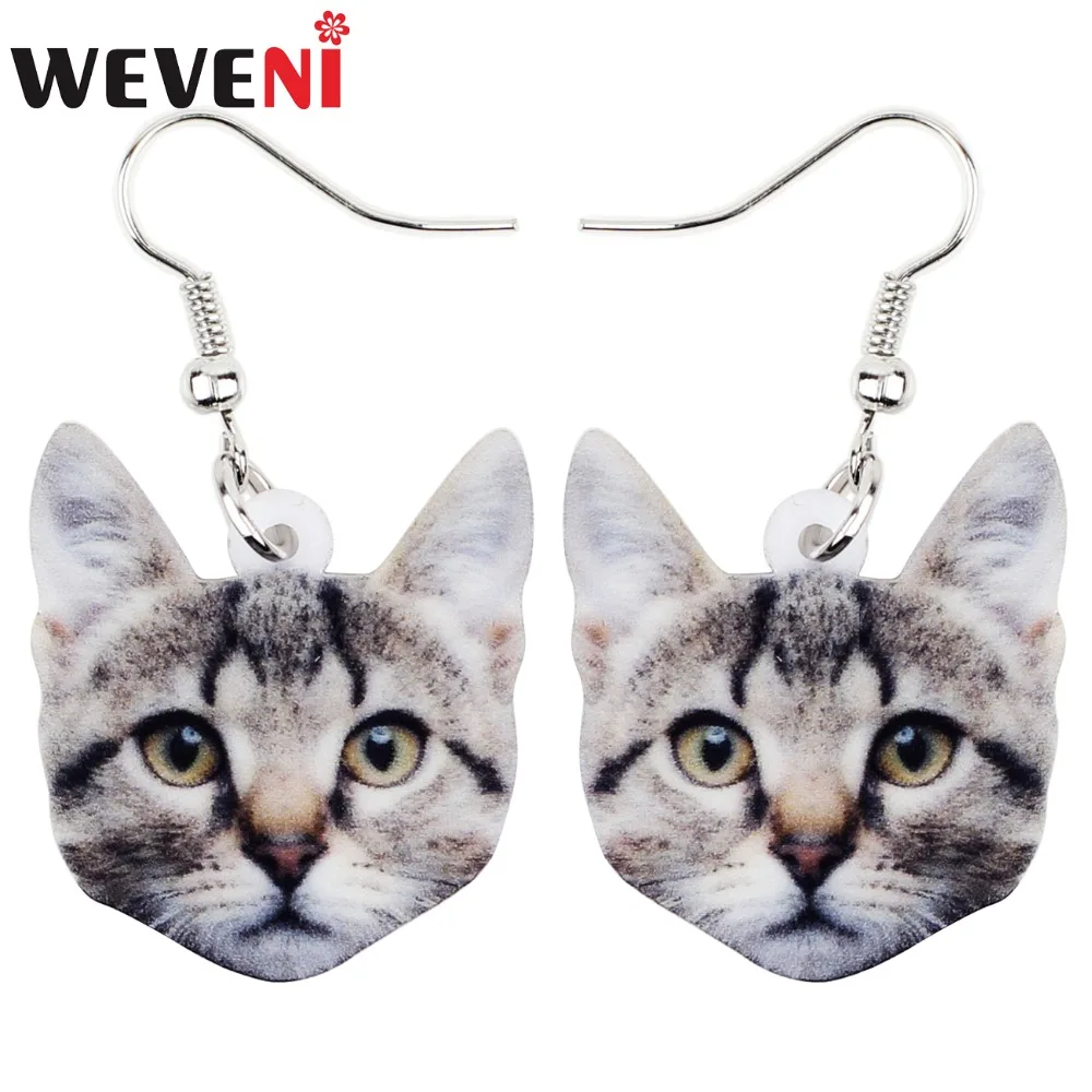 WEVENI Acrylic Anime Elegant Cat Kitten Dangle Drop Big Long Earrings Fashion Animal Jewelry For Girls Women Ladies Wholesale
WEVENI Acrylic Anime Elegant Cat Kitten Dangle Drop Big Long Earrings Fashion Animal Jewelry For Girls Women Ladies Wholesale