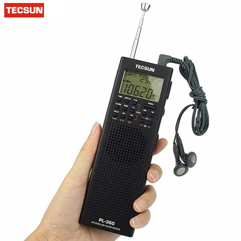 Tecsun цифровой радиоприемник карманный регистратор PL 360 PL360 AM FM SW MW LW|lw receiver|fm sw mwreceiver