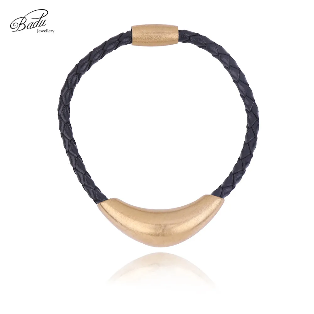 Badu Black Leather Bracelet Stainless Steel Golden Bullet Magnetic Clasp Bracelets Women Bangle Jewelry Unisex Classic Trendy
Badu Black Leather Bracelet Stainless Steel Golden Bullet Magnetic Clasp Bracelets Women Bangle Jewelry Unisex Classic Trendy