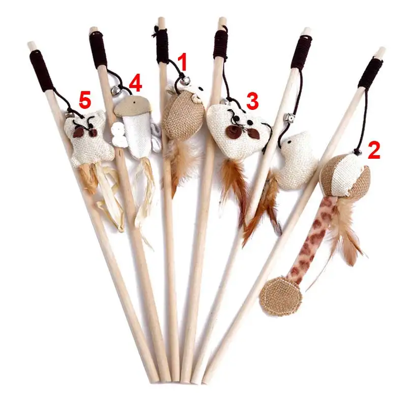 Pet Cat Kitten Supplies Toys Wooden Stick Multi Shape Braid Interactive With Mini Bell DC120
Pet Cat Kitten Supplies Toys Wooden Stick Multi Shape Braid Interactive With Mini Bell DC120