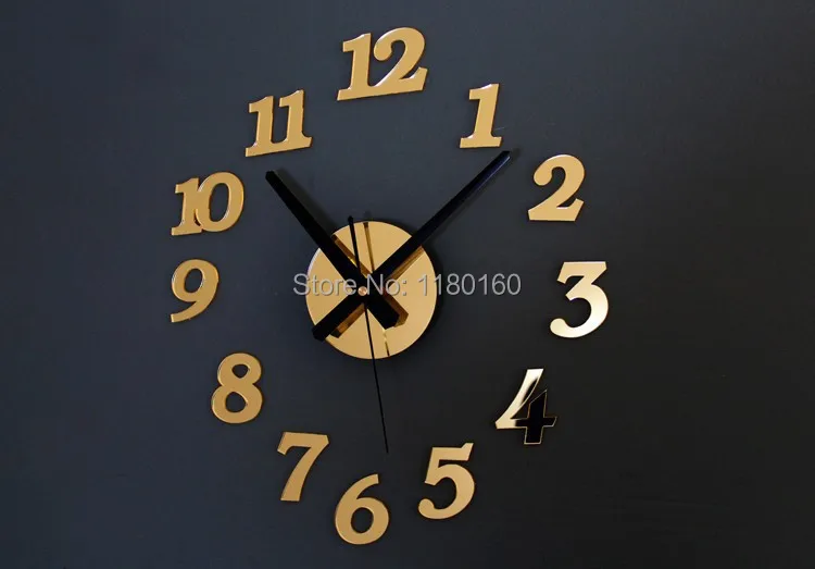Современный дизайн DIY настенные часы большой размер небольшой простой и