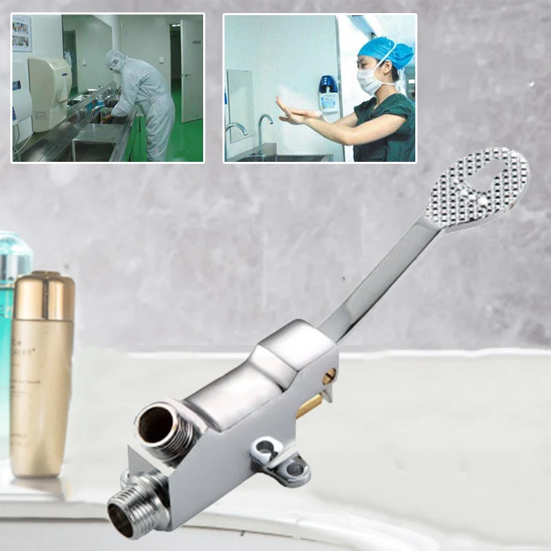 1 pc Switch Control By Ground Foot Pedal Valve Copper Bath Basin Faucet Single Cold Tap Hospital Hotel Pedal Water Faucet
1 pc Switch Control By Ground Foot Pedal Valve Copper Bath Basin Faucet Single Cold Tap Hospital Hotel Pedal Water Faucet