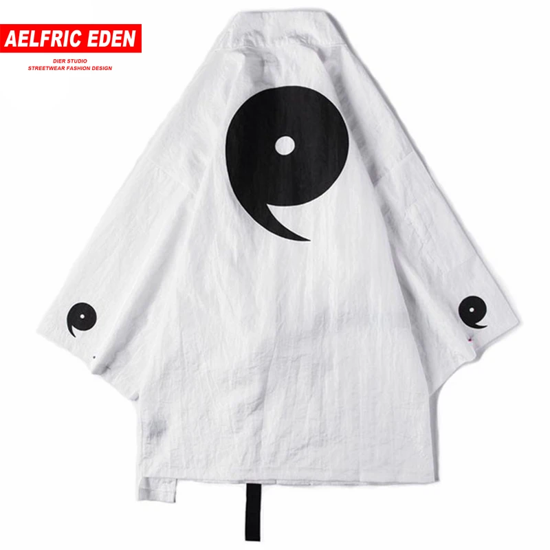 Aelfric Eden Male Kimono Cardigan Jackets Men Three Quarter Thin Jacket Breathable Suncreen Summer Swag Casual Streetwear YB03 | Мужская