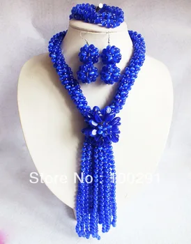 Factory direct sale//crystal blue Natural handmade flower necklace earing setting ,top hot fashion flower neckalce for party
Factory direct sale//crystal blue Natural handmade flower necklace earing setting ,top hot fashion flower neckalce for party