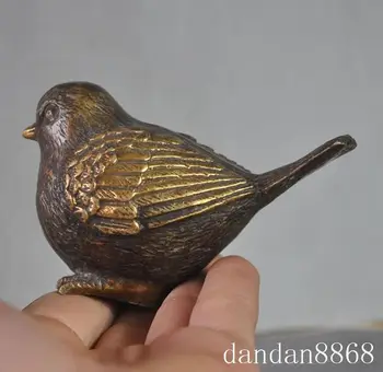 Crafts statue Old Chinese FengShui Pure Bronze Auspicious Magpies Bird Lucky Statue sculpture 
Crafts statue Old Chinese FengShui Pure Bronze Auspicious Magpies Bird Lucky Statue sculpture