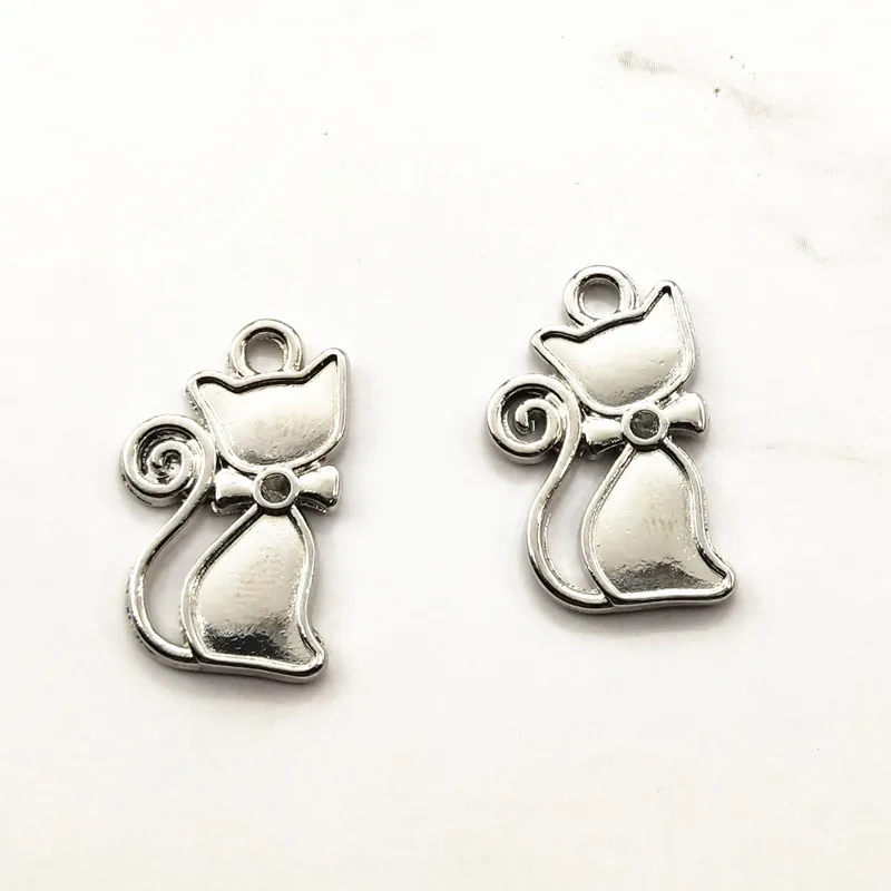10pcs 21x13mm Cat Charms Pendants For Jewelry Making Antique Silver Charm DIY Handmade Craft
10pcs 21x13mm Cat Charms Pendants For Jewelry Making Antique Silver Charm DIY Handmade Craft