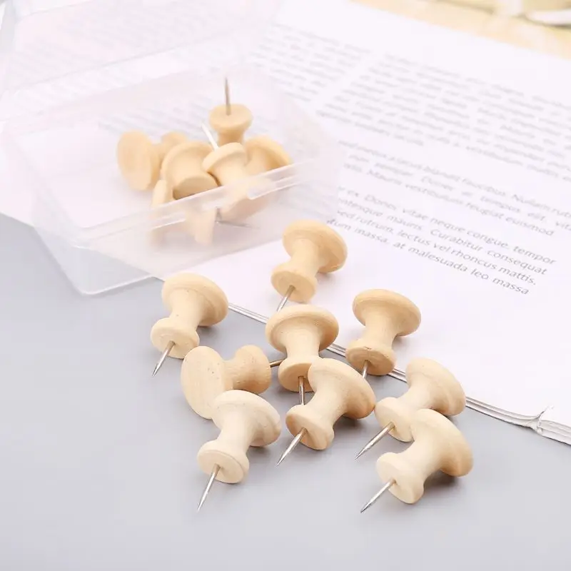 15Pcs Nautral Cork Wooden Pushpins Thumbtack Board Pins Drawing Photo Wall Studs Office School Supplies
15Pcs Nautral Cork Wooden Pushpins Thumbtack Board Pins Drawing Photo Wall Studs Office School Supplies