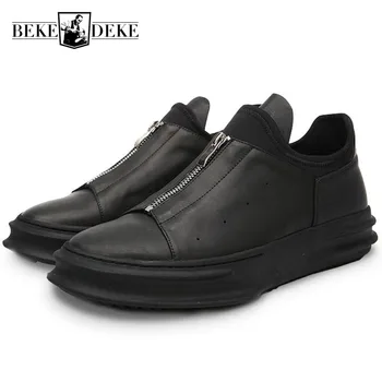 Italian Brand New Men Thick Platform Real Leather Casual Shoes Big Boys Zipper Gothic Hip Hop Footwear Male Retro Shoes
Italian Brand New Men Thick Platform Real Leather Casual Shoes Big Boys Zipper Gothic Hip Hop Footwear Male Retro Shoes