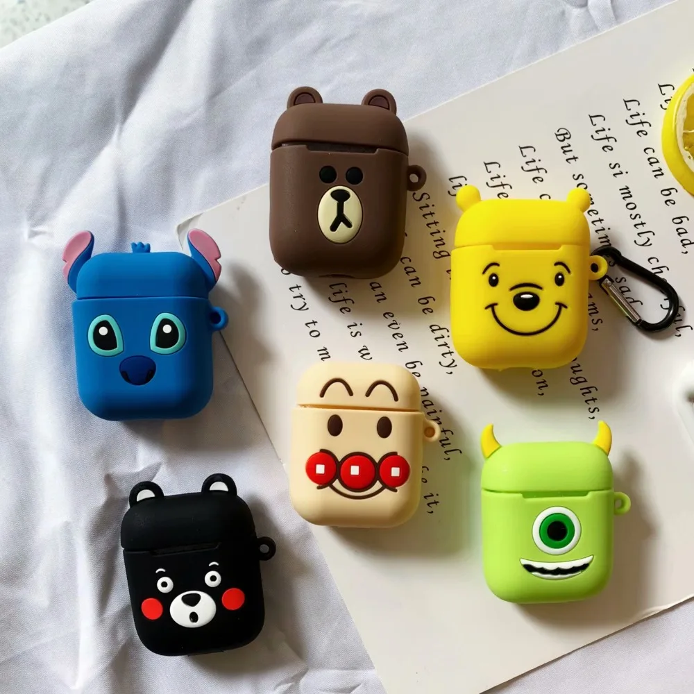 Cartoon Cute bear Stich Bread superman Soft Case Earphone for Apple Airpods Bluetooth Wireless Headphone Protective Cover skin
Cartoon Cute bear Stich Bread superman Soft Case Earphone for Apple Airpods Bluetooth Wireless Headphone Protective Cover skin
