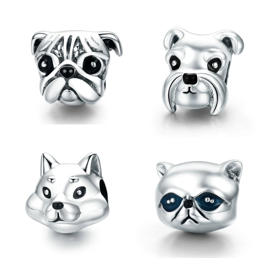 925 Sterling Silver Charms fit Original Pandora Bracelet Pug Dog Shiba Inu Dog Schnauzer Dog Cat Charm Beads for Jewelry Making
925 Sterling Silver Charms fit Original Pandora Bracelet Pug Dog Shiba Inu Dog Schnauzer Dog Cat Charm Beads for Jewelry Making