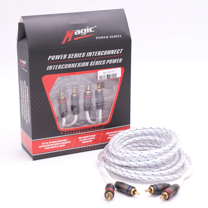 2 to 2 plug Car Audio RCA Cable Amplifier Subwoofer Speaker Wire Pure Copper 2 5 Meters Audio Signal RCA Line Harness Connector
2 to 2 plug Car Audio RCA Cable Amplifier Subwoofer Speaker Wire Pure Copper 2 5 Meters Audio Signal RCA Line Harness Connector