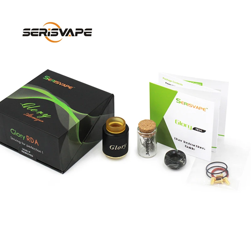 Original SerisVape Glory RDA Electronic Cigarette 24mm Rebuildable Dripping Atomizer Mech Tank for E Cig Mechanical Mods Vape
Original SerisVape Glory RDA Electronic Cigarette 24mm Rebuildable Dripping Atomizer Mech Tank for E Cig Mechanical Mods Vape